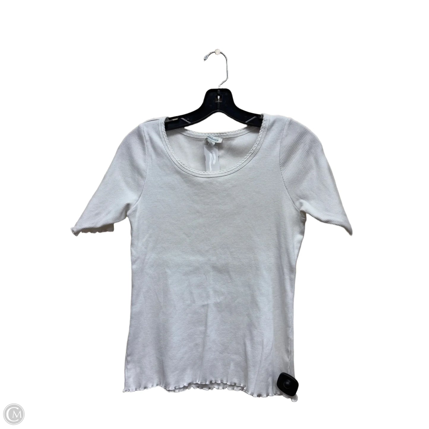 Top Short Sleeve By Sundance In White, Size: L