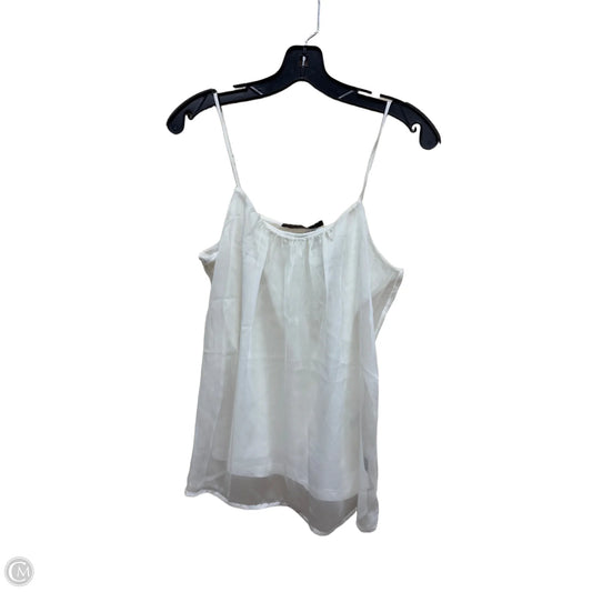 Top Sleeveless By Limited In White, Size: M