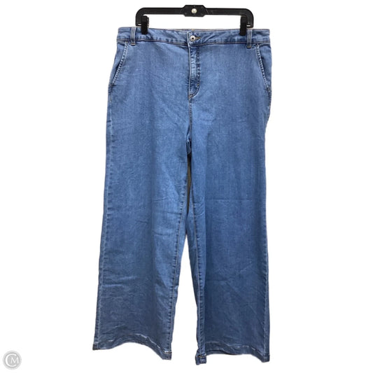 Jeans Wide Leg By Style And Company In Blue Denim, Size: 16