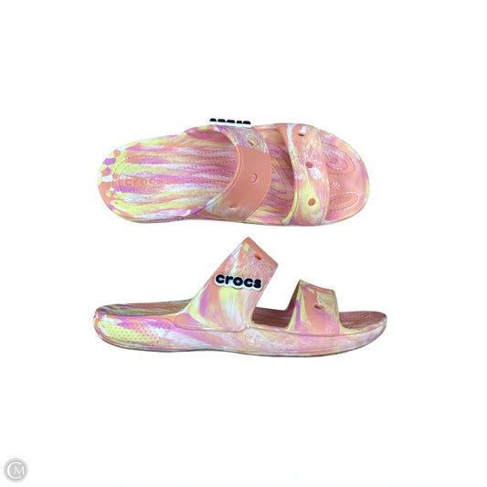 Sandals Sport By Crocs In Multi-colored, Size: 10