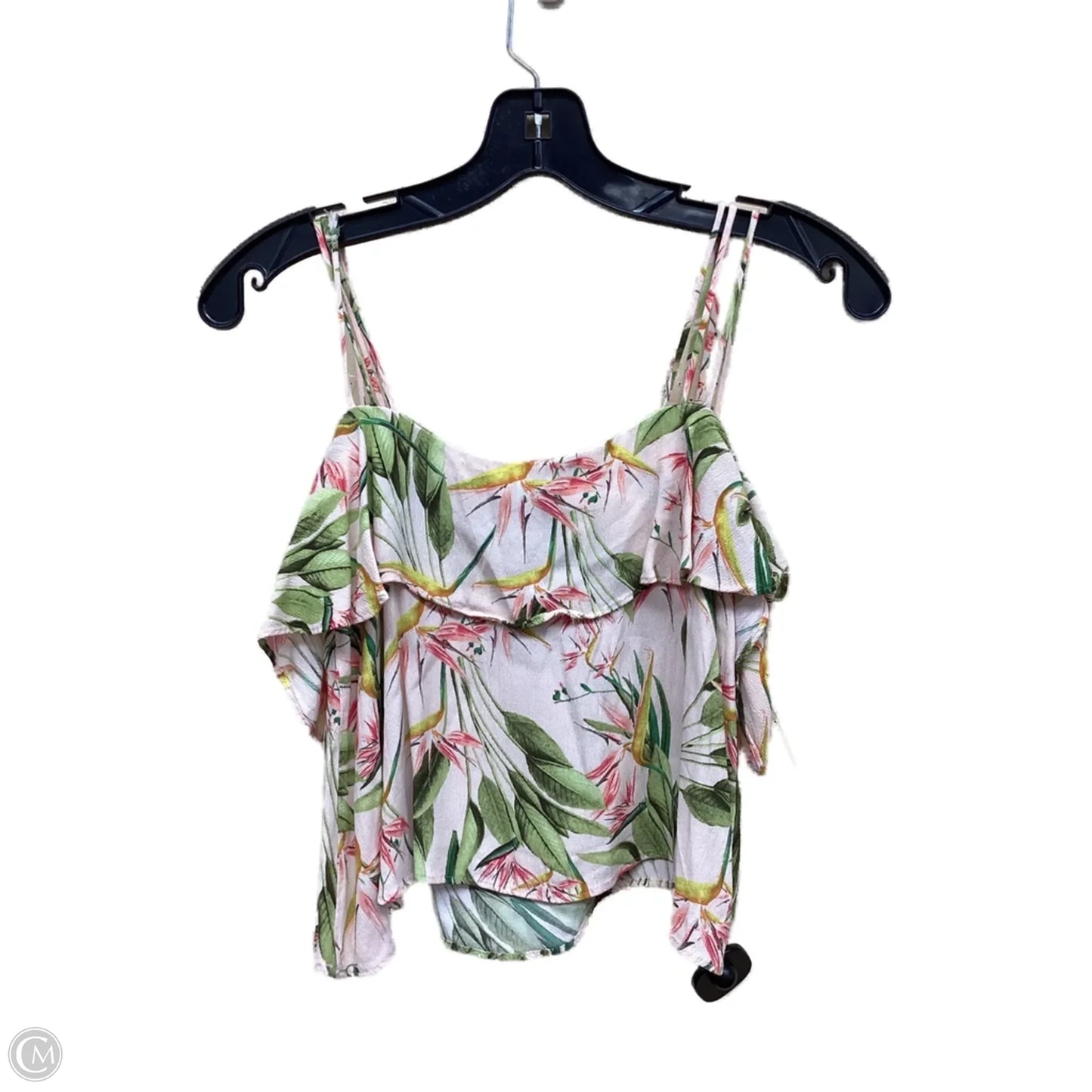 Top Sleeveless By Zara In Floral Print, Size: Xs