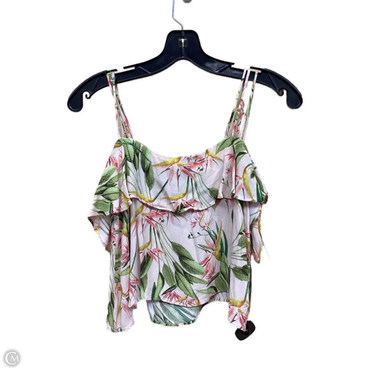 Top Sleeveless By Zara In Floral Print, Size: Xs