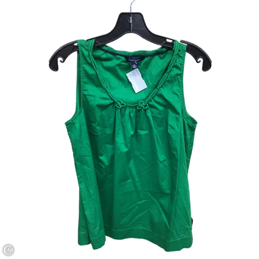 Top Sleeveless By Tommy Hilfiger In Green, Size: M