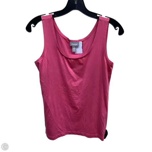 Top Sleeveless By Chicos In Pink, Size: 0