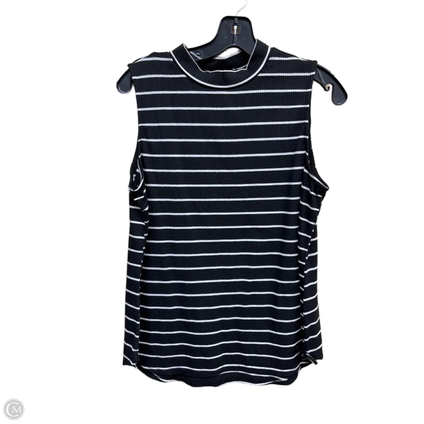 Top Sleeveless By Apt 9 In Striped Pattern, Size: Lp