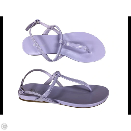 Sandals Flats By Xappeal In Purple, Size: 8