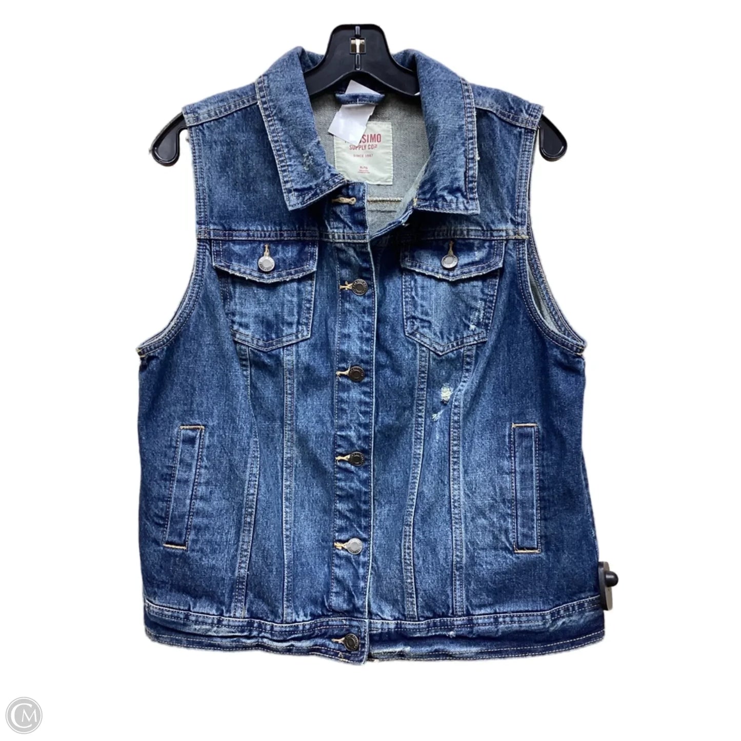 Vest Other By Mossimo In Blue Denim, Size: Xl
