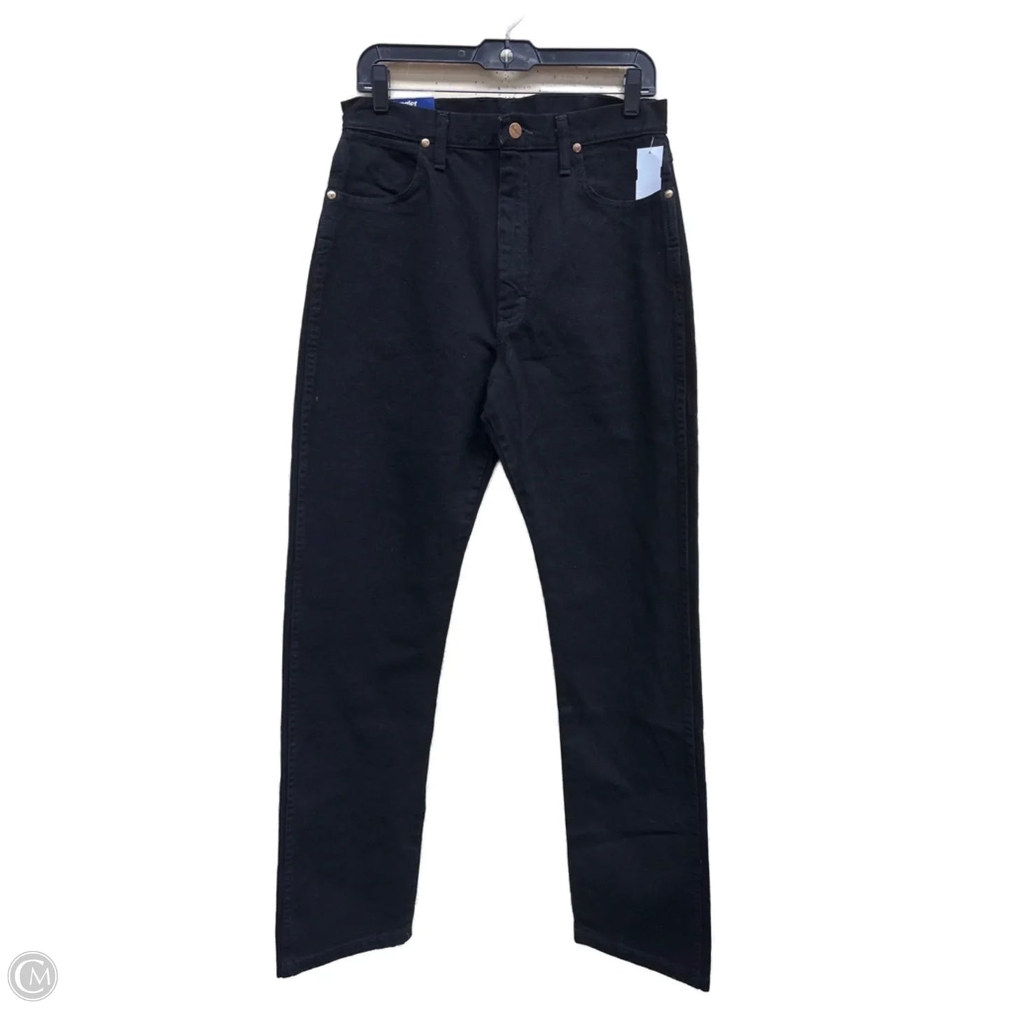 Jeans Boot Cut By Wrangler In Black Denim, Size: 8