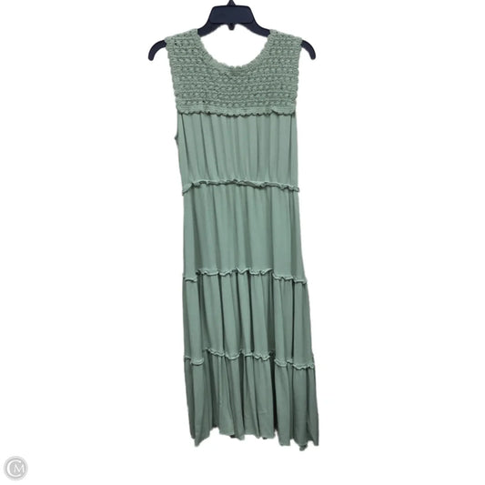 Dress Casual Midi By Skies Are Blue In Green, Size: M