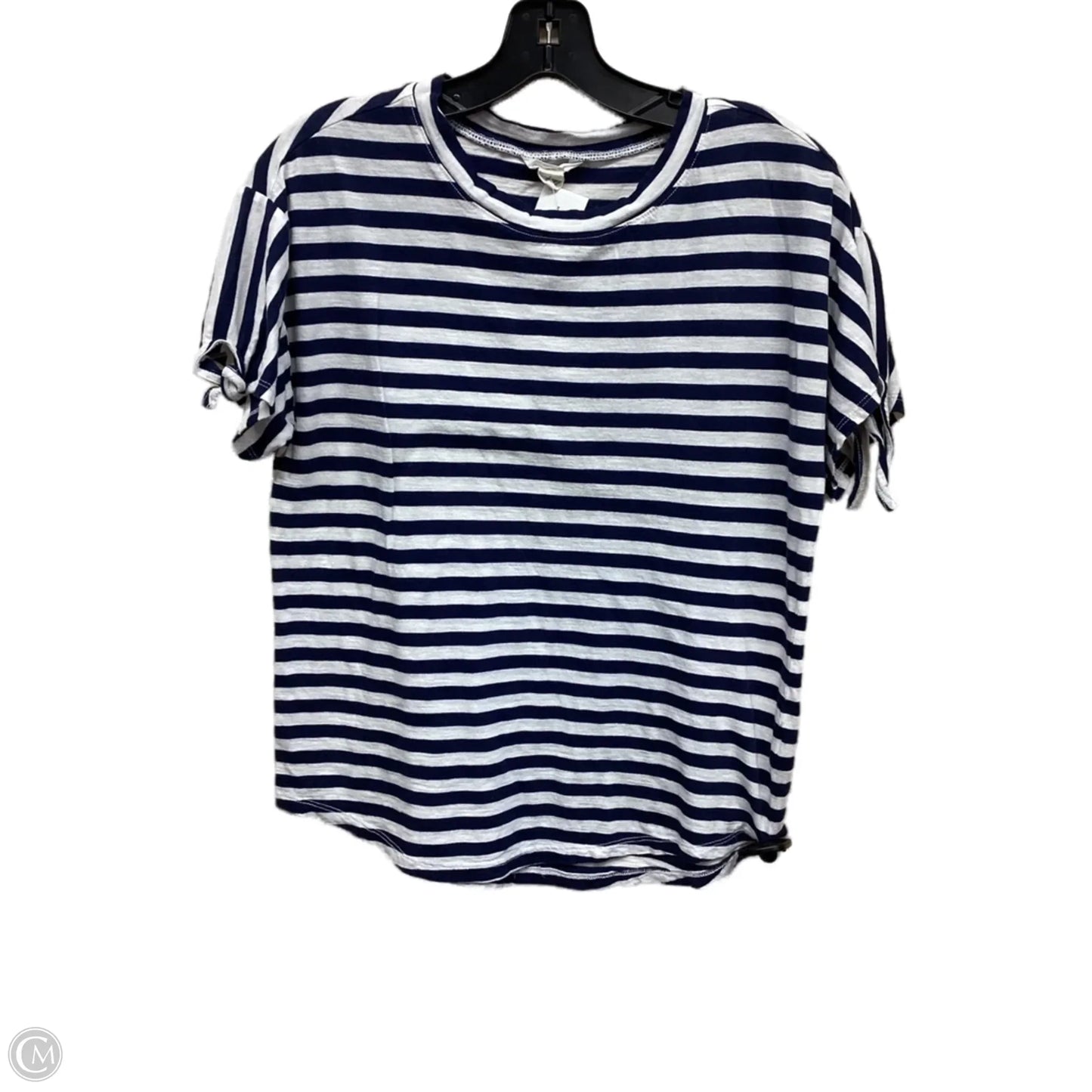 Top Short Sleeve By Caslon In Striped Pattern, Size: S
