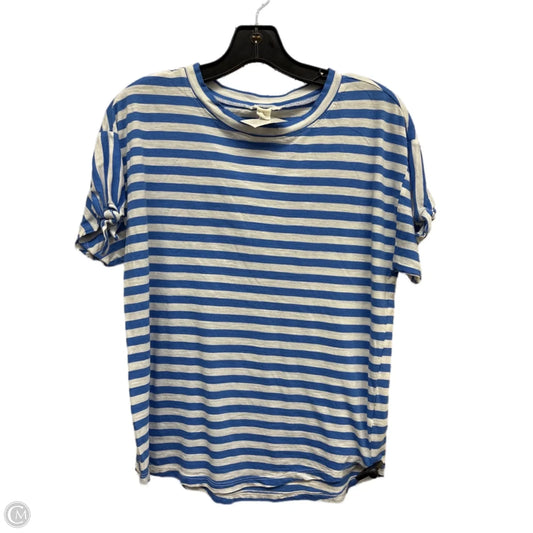 Top Short Sleeve By Caslon In Striped Pattern, Size: S