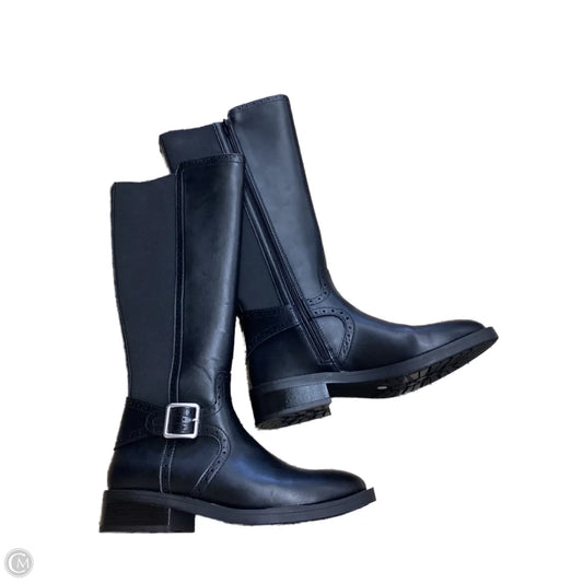 Boots Knee Flats By St Johns Bay In Black, Size: 7
