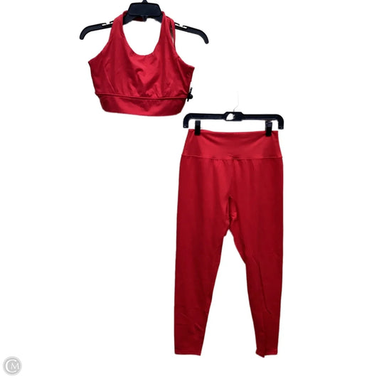 Athletic Pants 2pc By Clothes Mentor In Red, Size: L