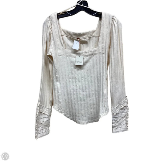 Top Long Sleeve By Free People In Beige, Size: L