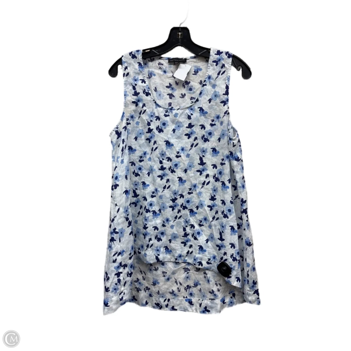 Top Sleeveless By Saks Fifth Avenue In Floral Print, Size: L
