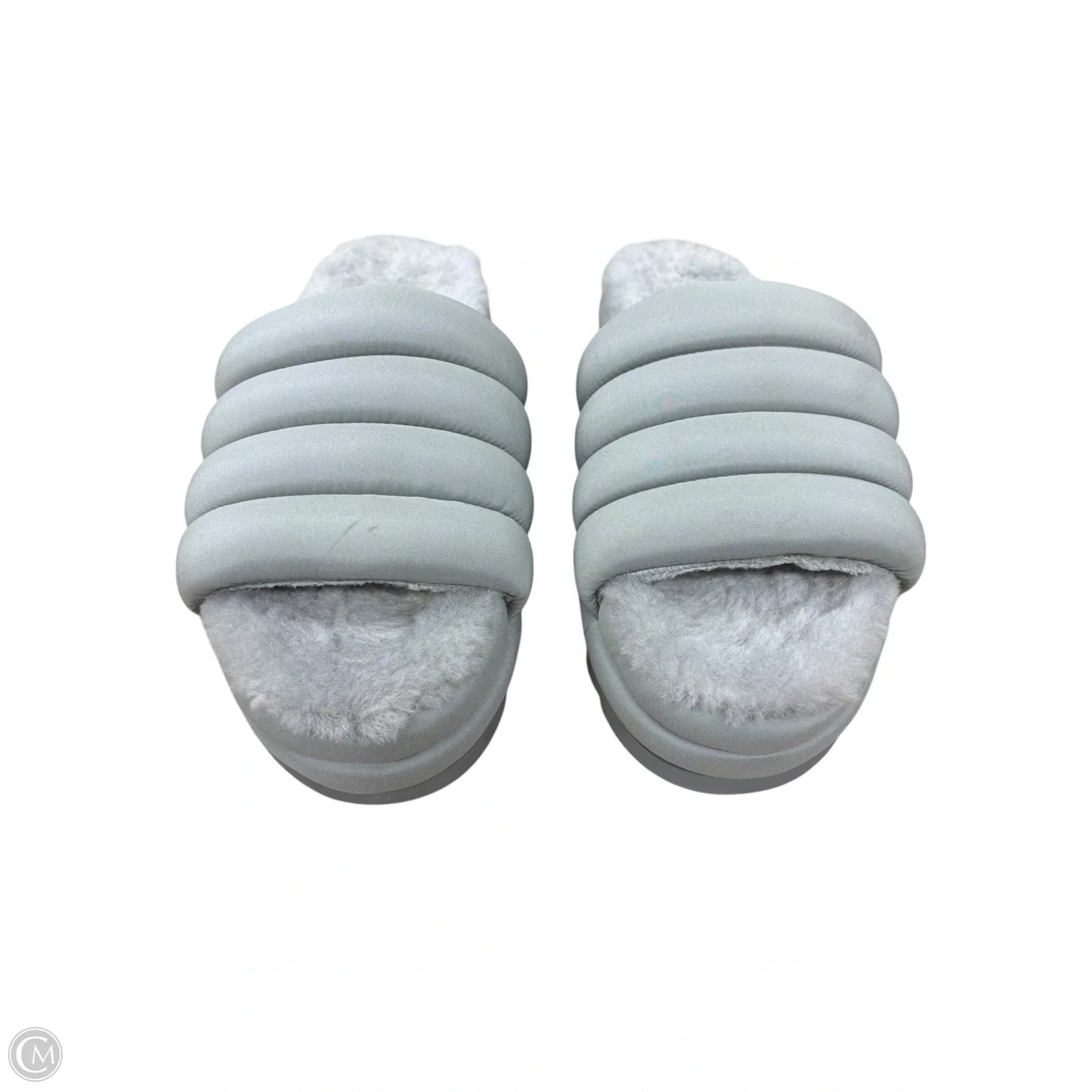 Slippers Designer By Ugg In Grey, Size: 9