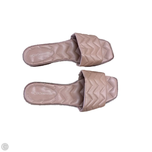 Sandals Flats By Bcbgeneration In Tan, Size: 9.5