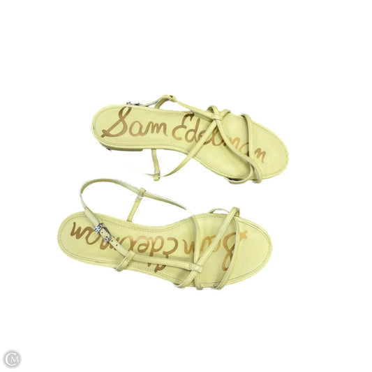 Sandals Flats By Sam Edelman In Yellow, Size: 9