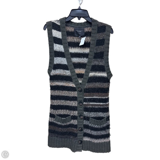 Vest Sweater By Sanctuary In Striped Pattern, Size: M