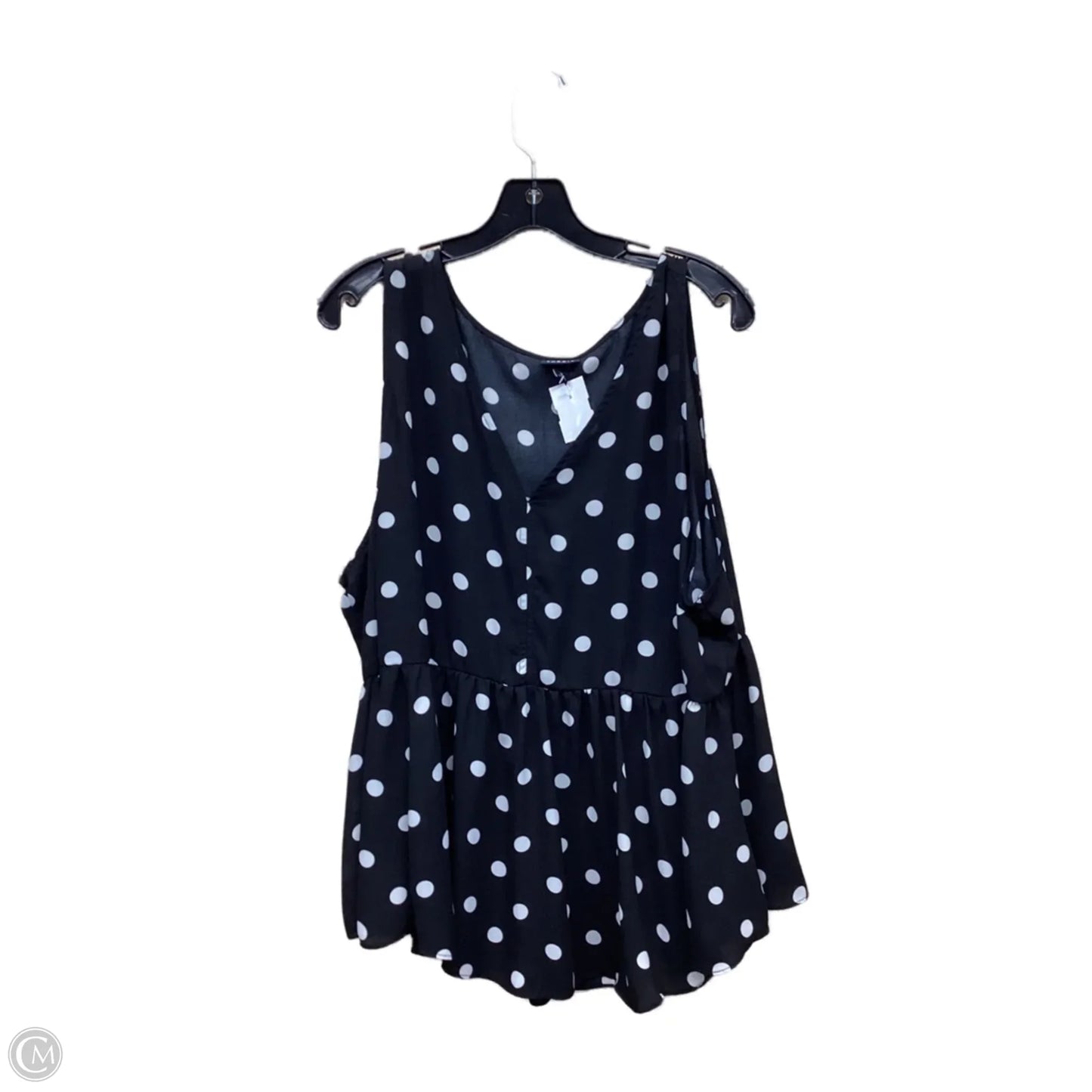 Top Sleeveless By Torrid In Polkadot Pattern, Size: 3x
