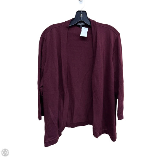 Cardigan By Talbots In Maroon, Size: 3x