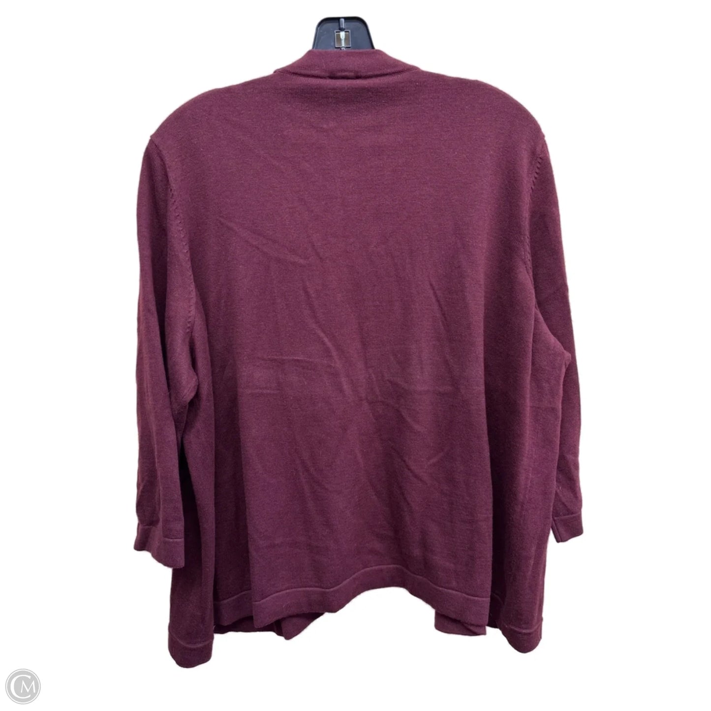 Cardigan By Talbots In Maroon, Size: 3x