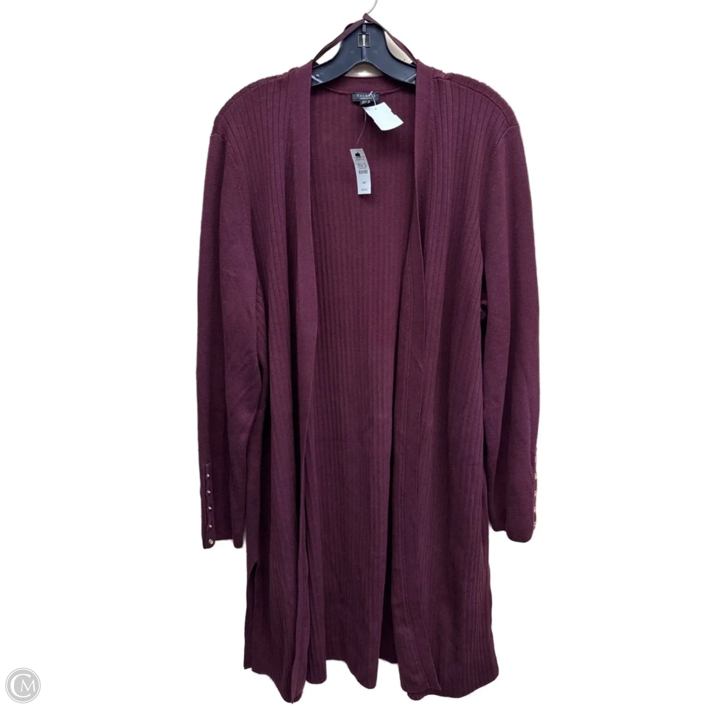 Cardigan By Talbots In Maroon, Size: 3x