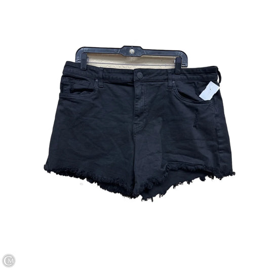 Shorts By Kut In Black Denim, Size: 14