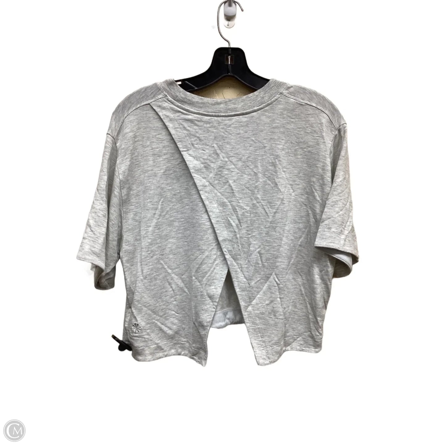 Athletic Top Short Sleeve By Athleta In Grey, Size: Xxs