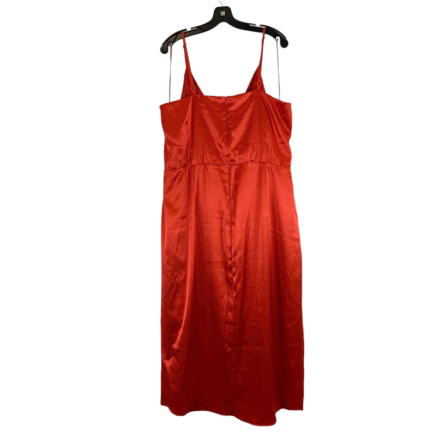 Red Dress Casual Midi Lane Bryant, Size 3x