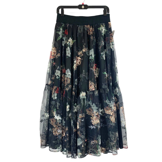 Black & Green Skirt Maxi Gracia, Size S