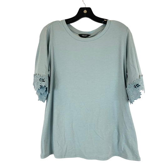 Blue & Grey Top Short Sleeve Basic Simply Vera, Size L