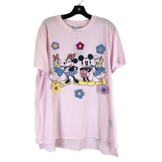 Pink Top Short Sleeve Disney Store, Size Xxl