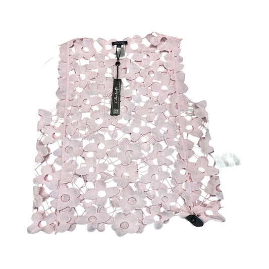Top Sleeveless By Charlie B In Pink, Size:L