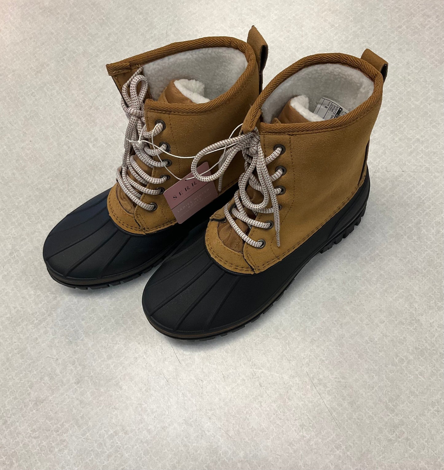 Boots Snow By Clothes Mentor In Brown, Size: 8