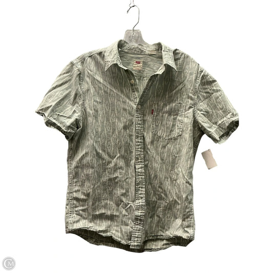 Top Short Sleeve By Levis In Green, Size: M