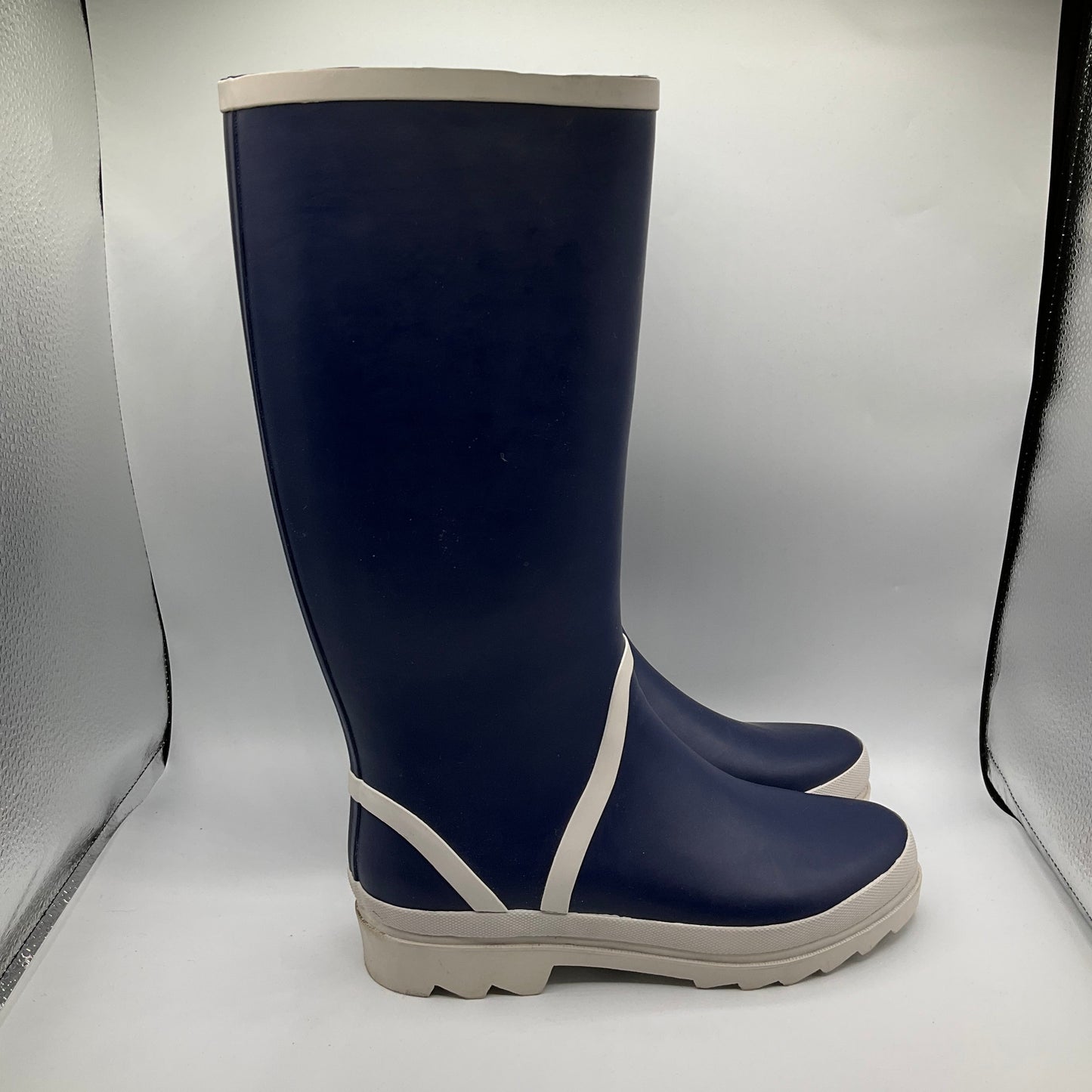 Boots Rain By J Crew In Navy, Size: 8