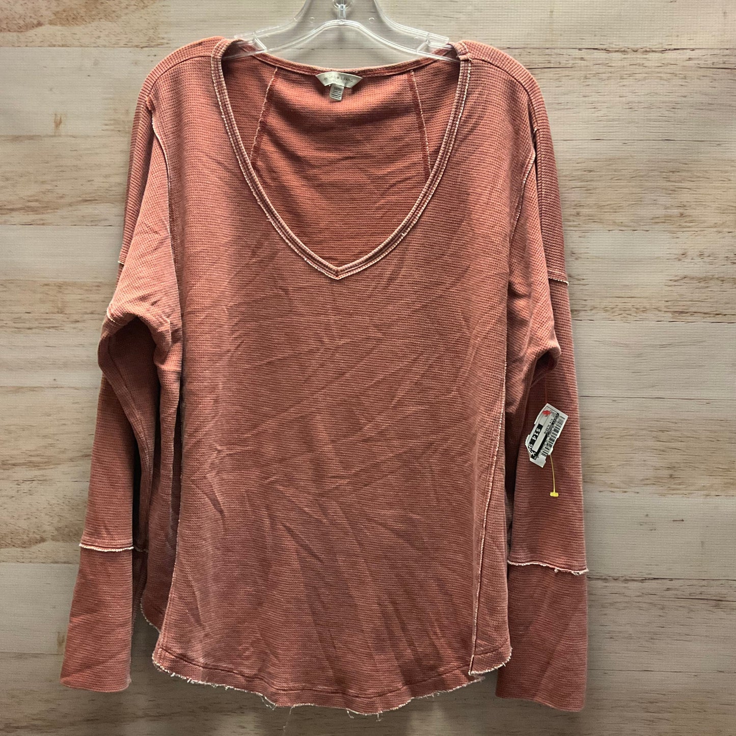 Top 3/4 Sleeve By Lucky Brand In Red, Size: Xl