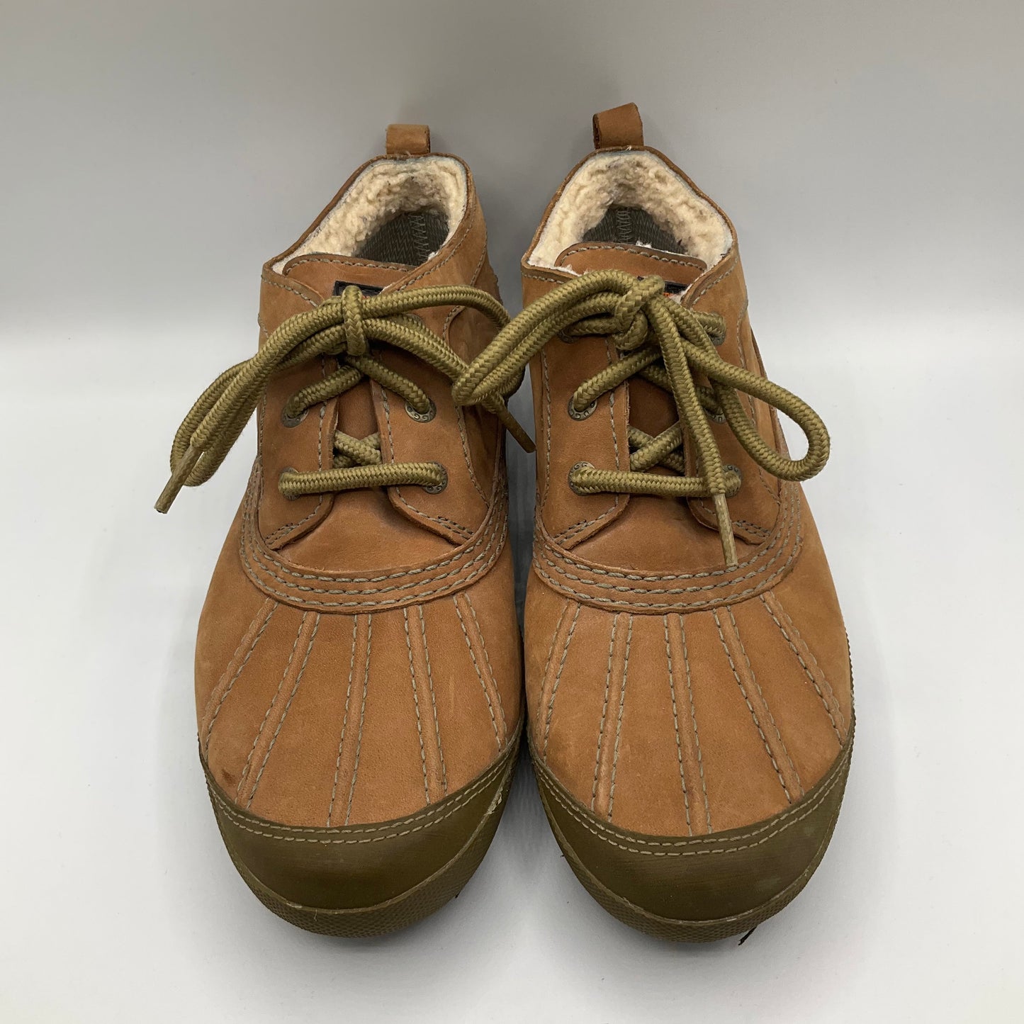 Boots Ankle Flats By Ugg In Tan, Size: 8