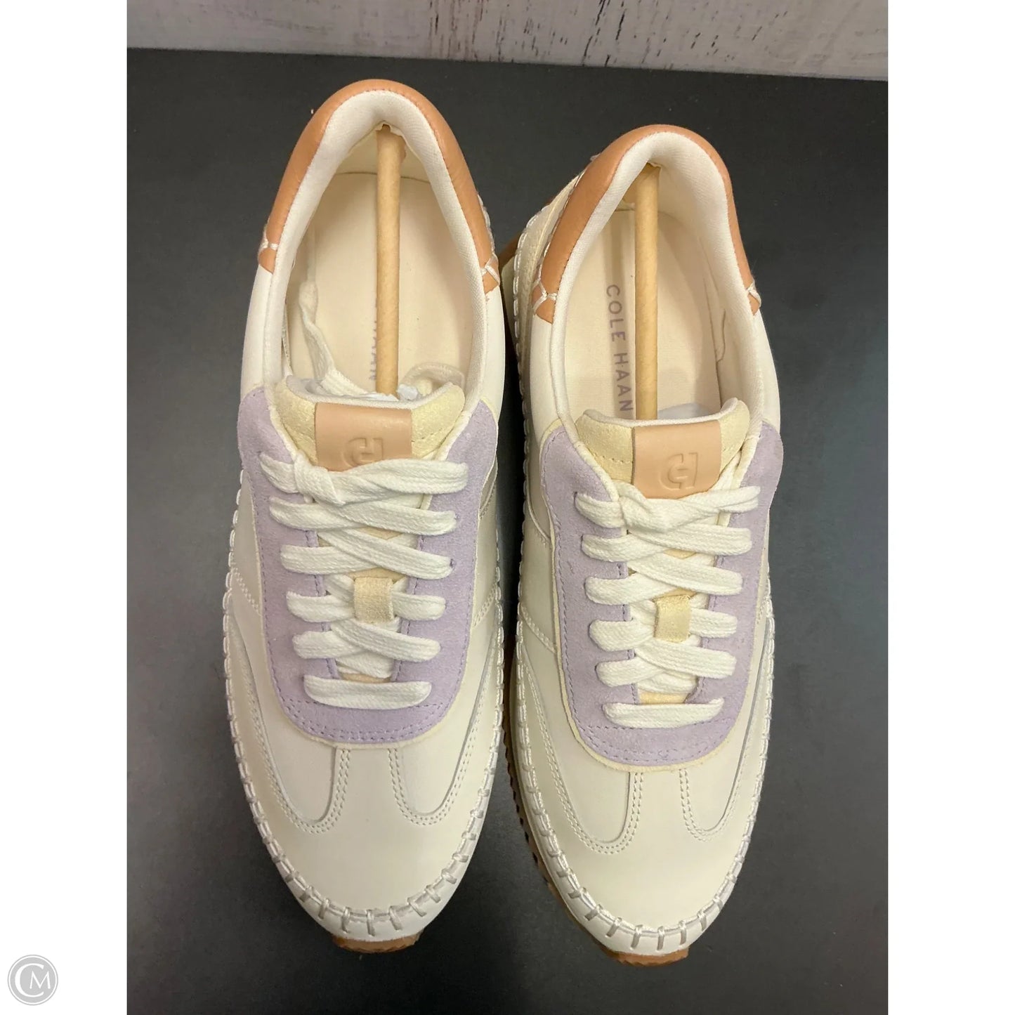 Shoes Sneakers By Cole-haan In Cream & Purple, Size: 7.5