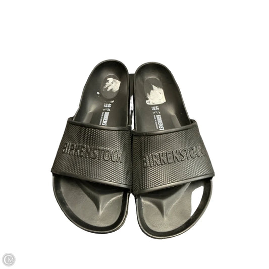 Sandals Flats By Birkenstock In Black, Size: 9