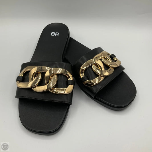 Sandals Flats By Bp In Black, Size: 10