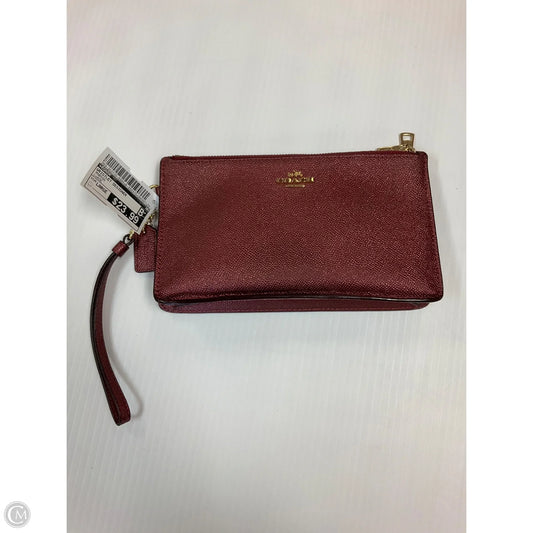 Wristlet Designer By Coach, Size: Large