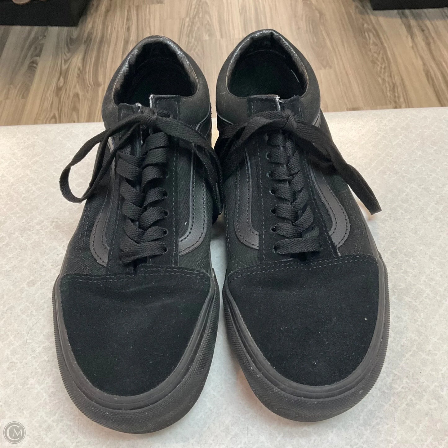 Shoes Sneakers By Vans In Black, Size: 8.5