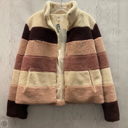 Jacket Faux Fur & Sherpa By Bp In Multi-colored, Size: M