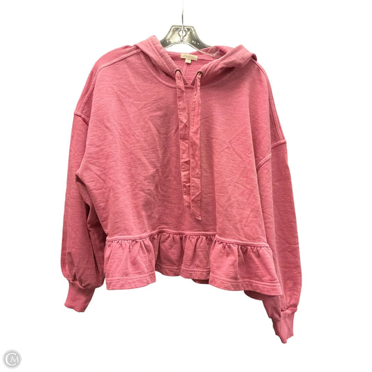 Top Long Sleeve By Pilcro In Pink, Size: S