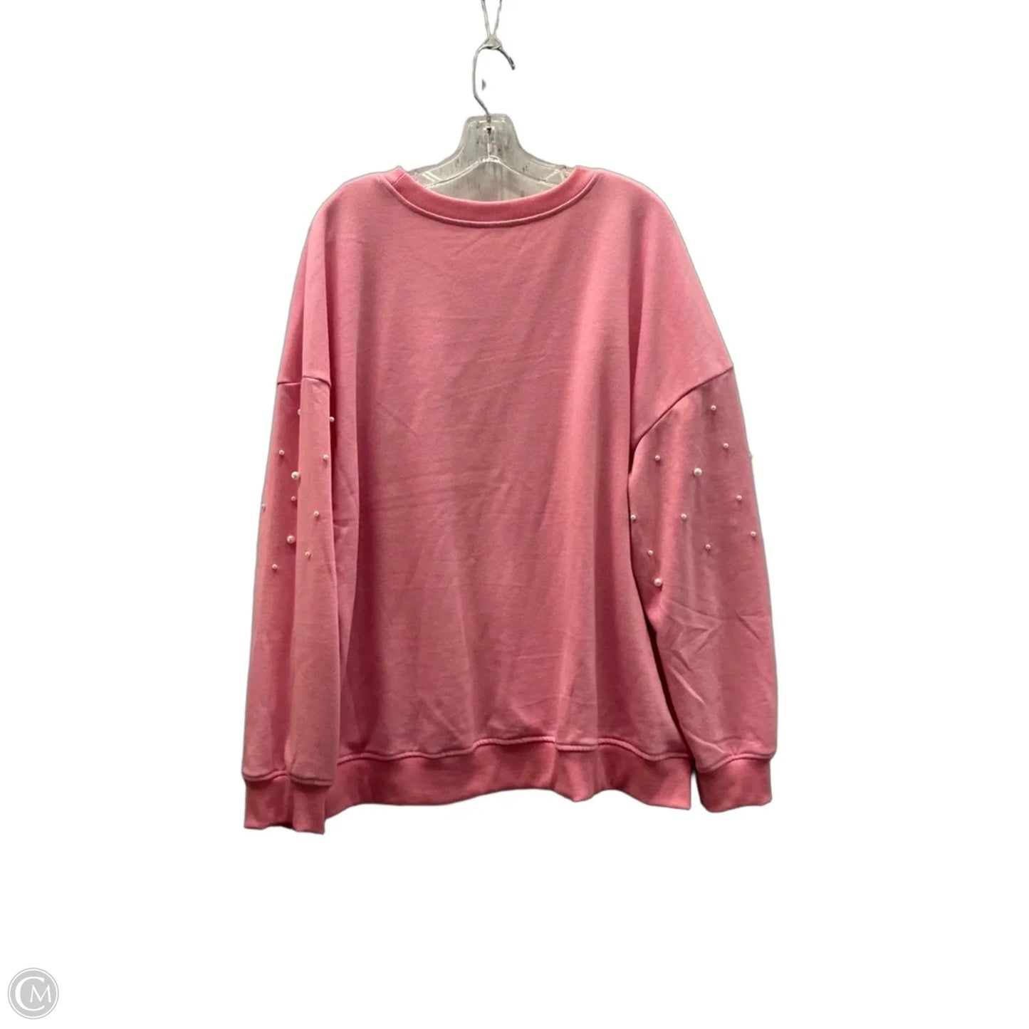 Sweatshirt Crewneck By Shein In Pink, Size: 2x
