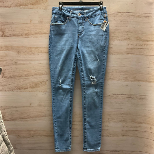 Jeans Skinny By 7 For All Mankind In Blue Denim, Size: 4