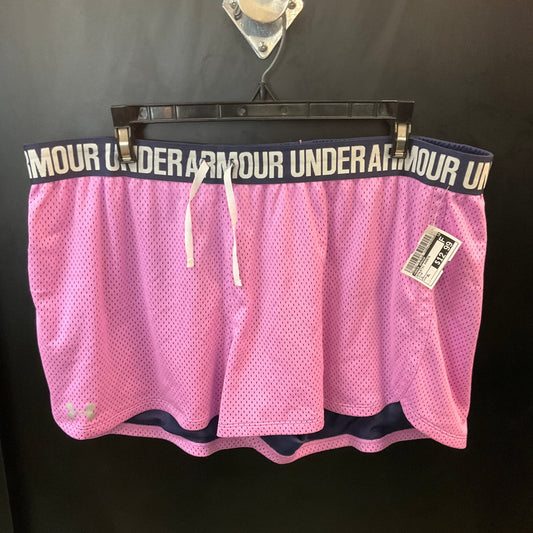 Athletic Shorts By Under Armour In Pink, Size: Xl