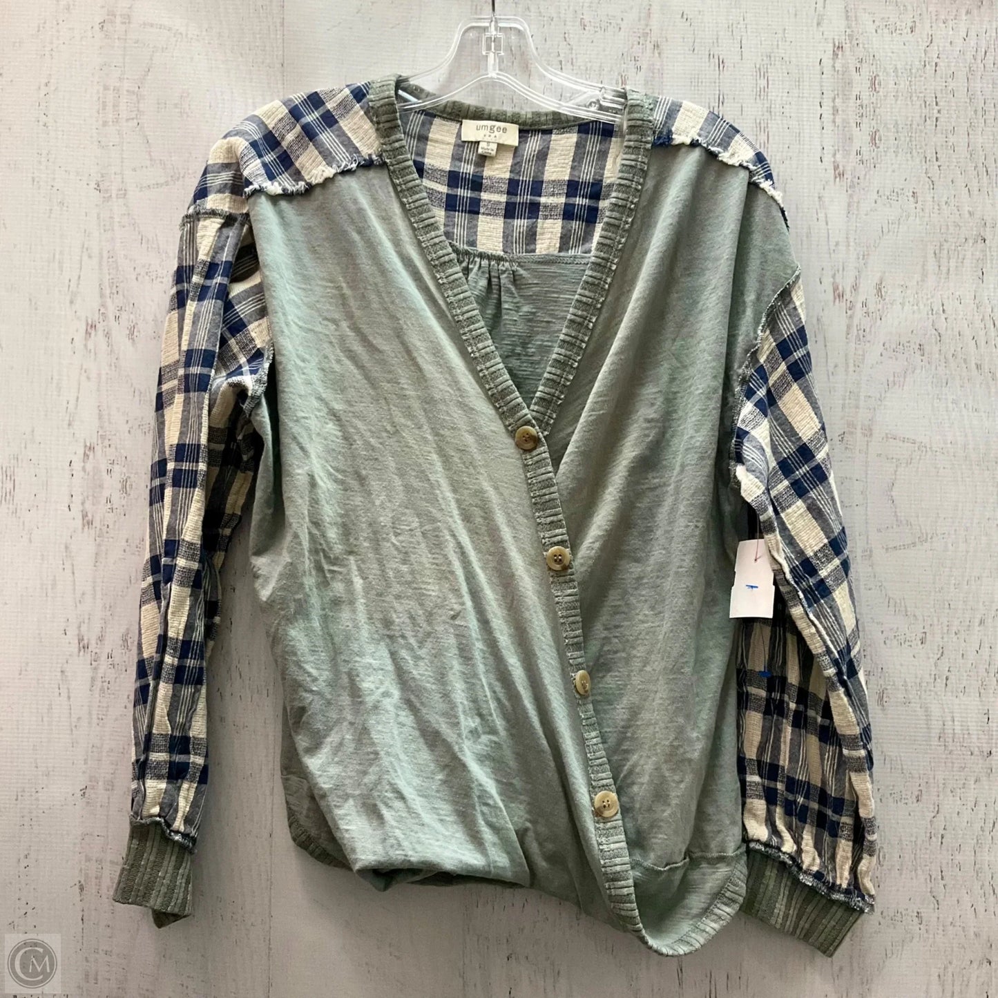 Top Long Sleeve By Umgee In Green, Size: S